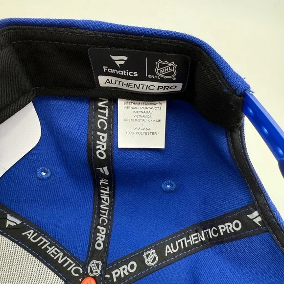New York Islanders NHL Fanatics Authentic Pro Royal Blue Snapback Hat Cap - Picture 5 of 7